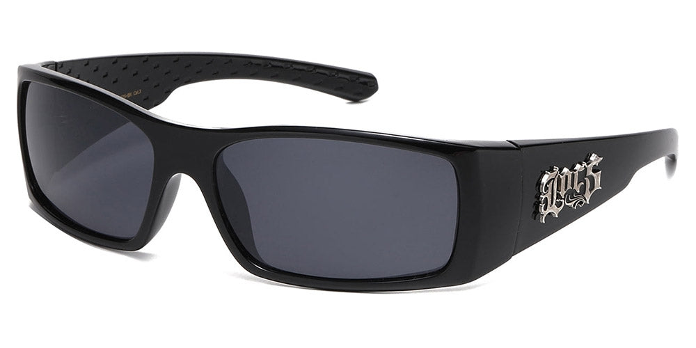 Locs Rectangle Men's Wholesale Sunglasses LOC91290-BK – OE