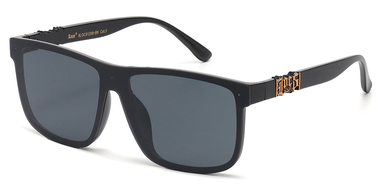 OG Locs Classic Oval Sunglasses Wholesale LOC91298-BK – OE
