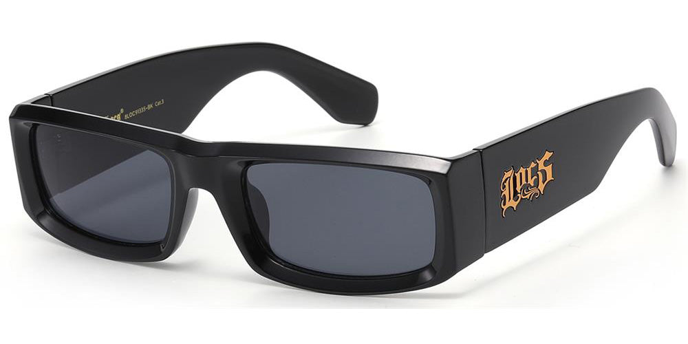 Locs Lowrider Classic Rectangle Sunglasses Wholesale LOC91335-BK