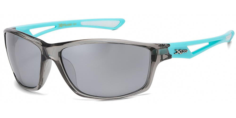 X-Loop Sport Oval Wrap Mirrored Lens Bulk Sunglasses X2821 – OE