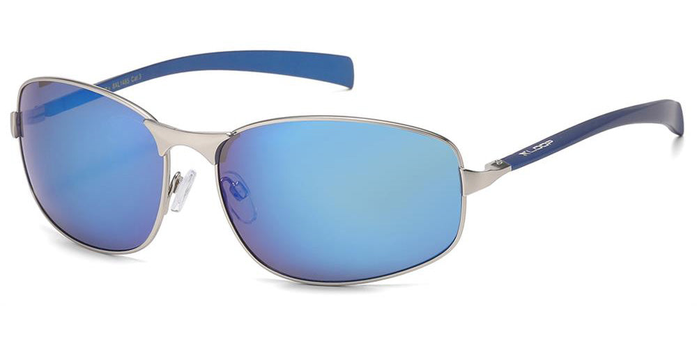 X-Loop Sport Oval Mirrored Lens Wholesale Sunglasses XL1485 – OE