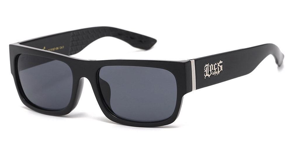 Locs Classic White Square Sunglasses For Men/Women - 100% UV400 Protection