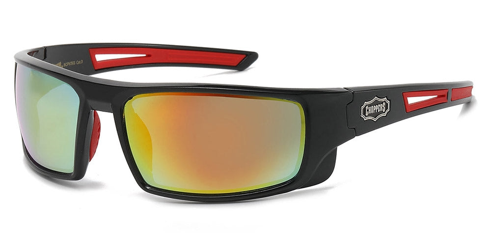 Hot Choppers Uomo UV400 Occhiali da Sole - S. Nero/Trasparente - C11 Hot Choppers Uomo UV400 Occhiali da Sole - S. Nero/Trasparente - C11