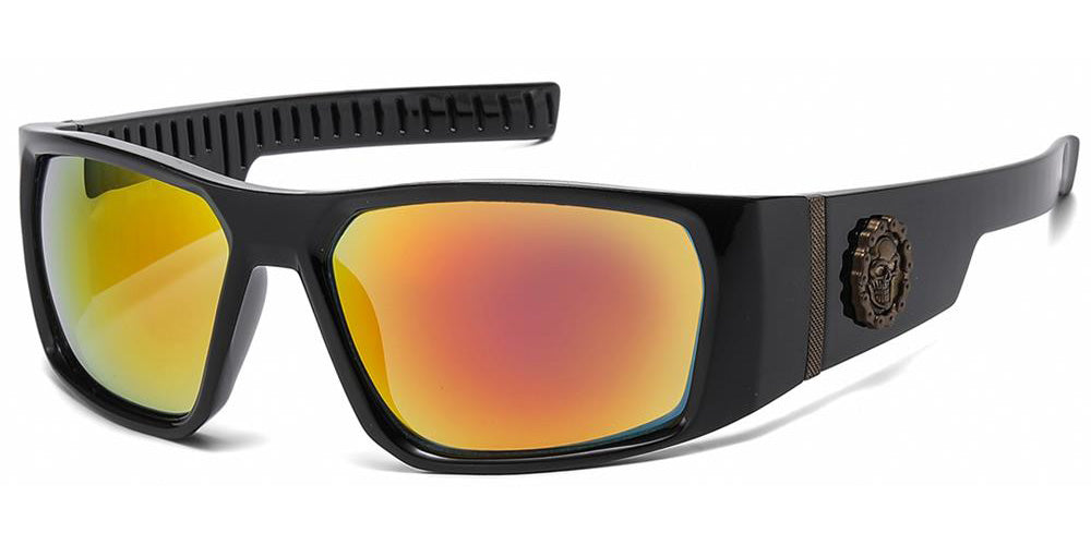Choppers Biker Rectangle Mirrored Sunglasses in Bulk CP6786 – OE
