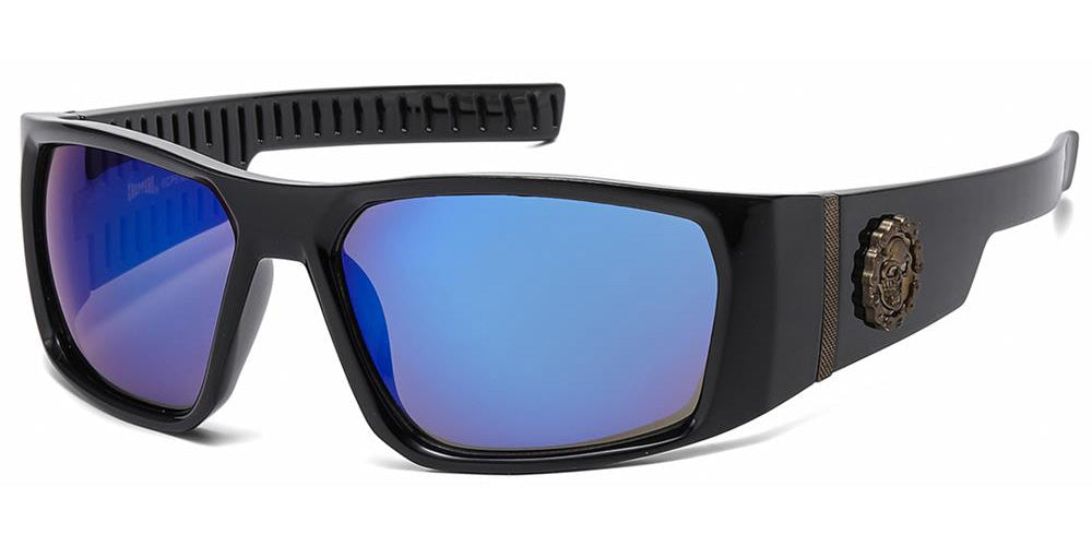 Choppers Biker Rectangle Mirrored Sunglasses in Bulk CP6786 – OE