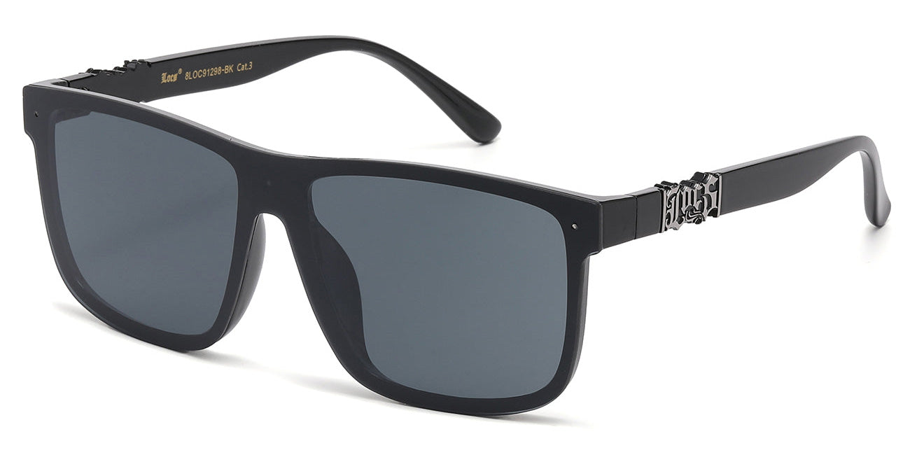 OG Locs Classic Oval Sunglasses Wholesale LOC91298-BK – OE