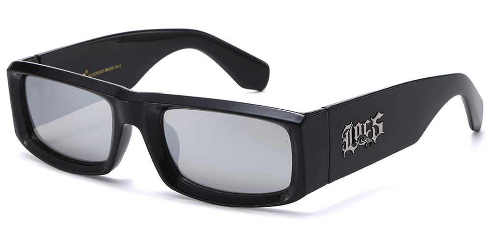 Locs West Coast Mirrored Wholesale Sunglasses LOC91335-BKCM – OE