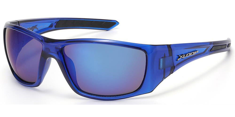 X-Loop Sport Oval Wrap Mirrored Wholesale Sunglasses X2823 – OE