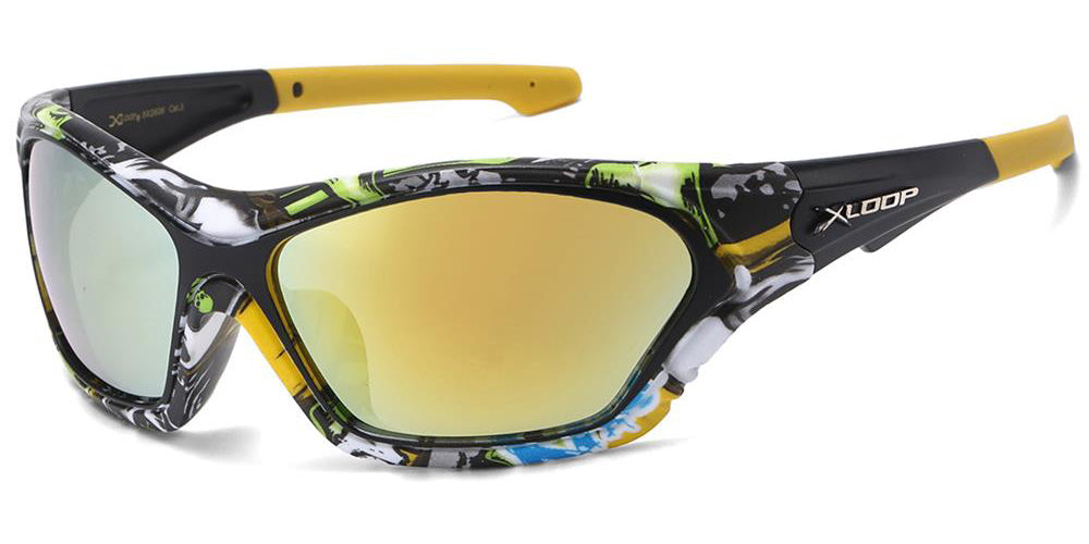 【sale】 OWNDAYS メガネ GRAFFITI Bikers X-Loop Sport Graffiti Print Mirrored Bulk Sunglasses X2836 – OE