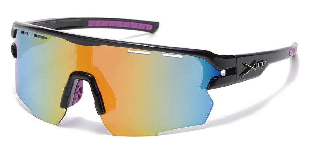 X-Loop Shield Wrap Mirrored Wholesale Sunglasses X3735 – OE