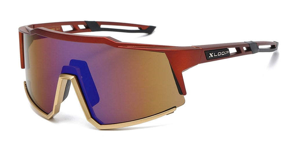 X-Loop Shield Wrap Around Wholesale Sunglasses X3653 – OE