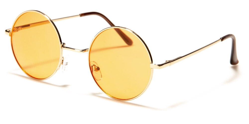 Round Color Lens Round Color Lens Retro Wholesale Sunglasses 711050-PST – OE Wholesale ...