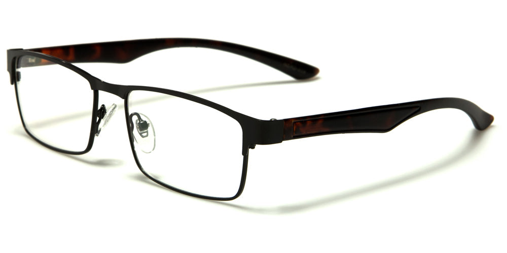 nerd Retro Nerd Geek Color Tape Clear Lens Wayfarer Glasses - zeroUV