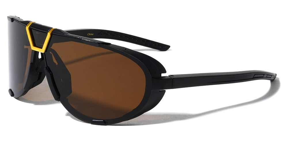 Oval Shield Men's Sunglasses Wholesale P30548-CM – OE Wholesale