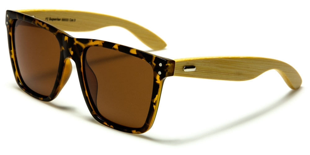 Superior Bamboo Polarized Sunglasses in Bulk PZ-SUP89003